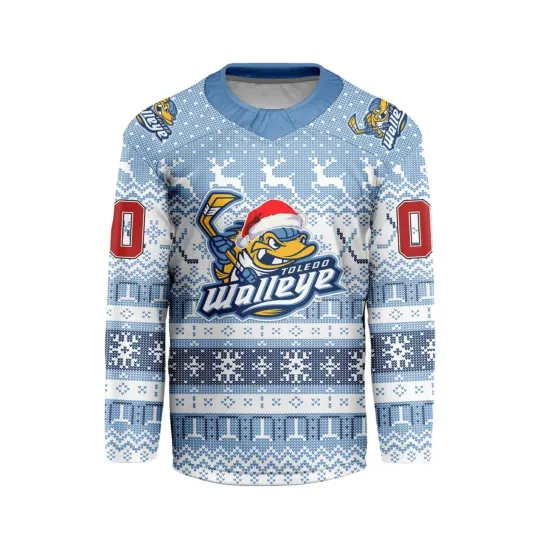 Discover Personalized Toledo Walleye Special Ugly Christmas Hockey Shirt Fan Gear Gift