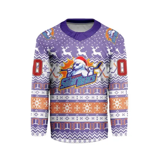 Discover Personalized Orlando Solar Bears Special Christmas Hockey Shirt Fan Gear