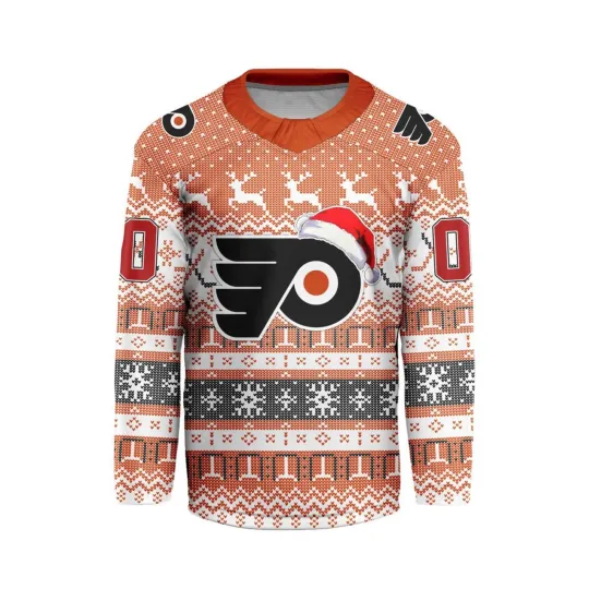 Discover Personalized Philadelphia Flyers Christmas Hockey Shirt Fan Gear Gift