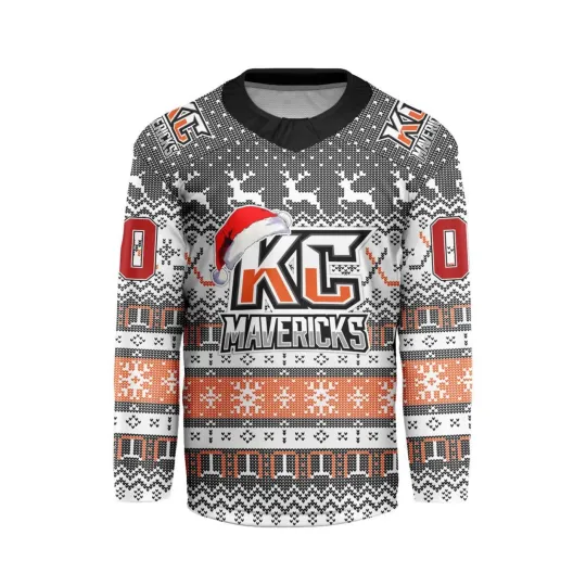 Personalized Kansas City Mavericks Special Christmas Hockey Shirt Design