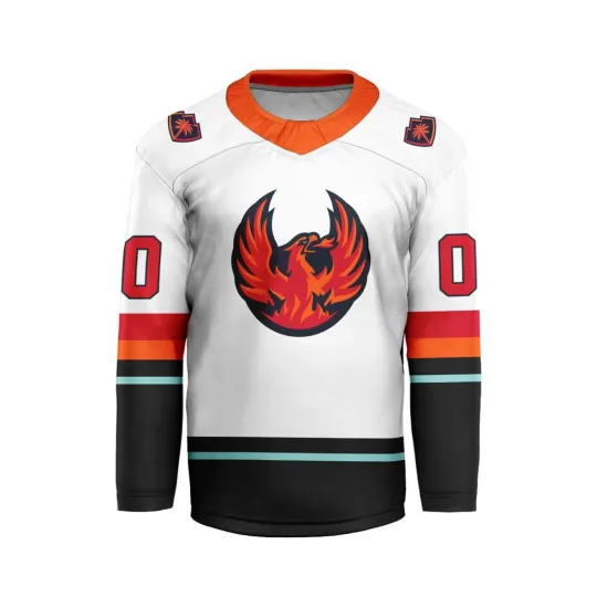 Discover Personalized Coachellla Valley Firebirds Away Hockey Shirt Fan Gear Gift Hot