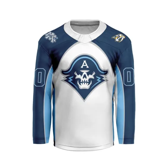 Discover Personalized Milwaukee Admirals Away Hockey Shirt Fan Gear Gift Hot