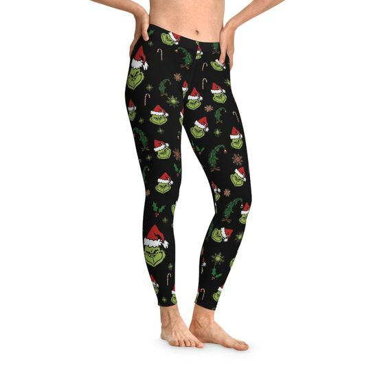 Discover Festive funny character Leggings (AOP) - Holiday Activewear Comfortable Stretch Leggings, Christmas Workout Pants, Gift for funny character Fans, [...]
