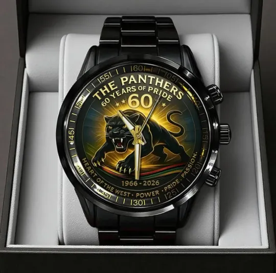 Discover Penrith Panther 60th Anniversary Black Stainless Steel Watch