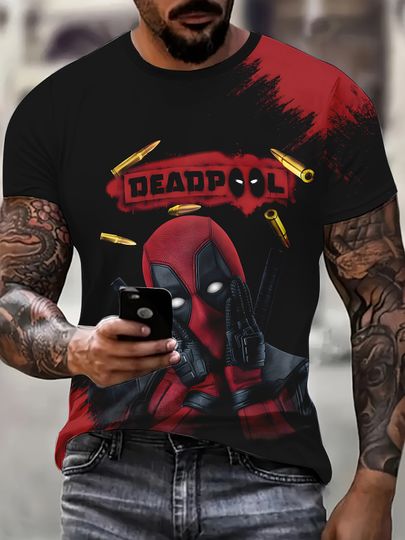 Marvel Licensed Deadpool Graphic T-Shirt Deadpool T shirt