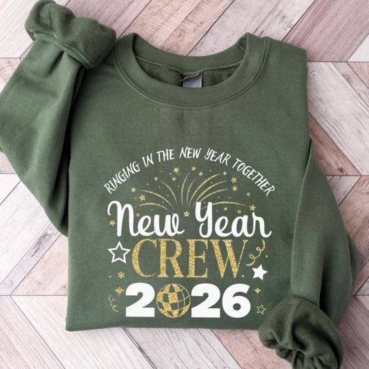 2026 New Year Crew T-Shirt, Family Reunion Graphic Tee, NYE Celebration Shirt, Holiday Party Outfit