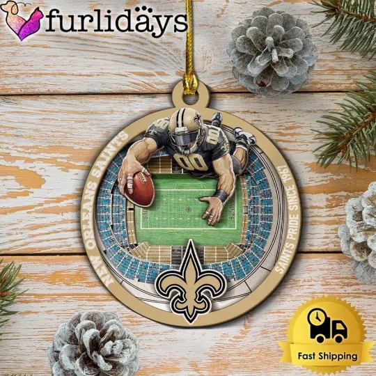 Discover Personalized New Orleans Football Team Saintss Christmas Ornament Gift Decor