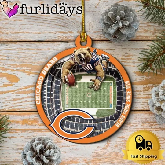 Discover Personalized Chicago Football Team Bearss Christmas Ornament Fan Gift Decor
