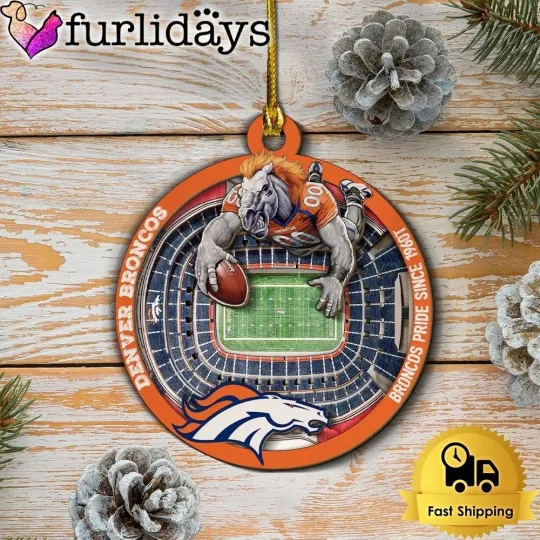 Discover Personalized Denver Football Team Broncoss Christmas Ornament Fan Gift Decor