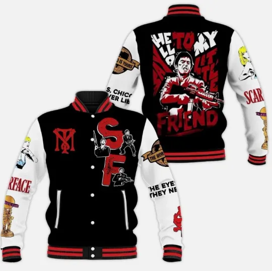 Scarface Al Pacino Baseball Jacket Gift For Christmas