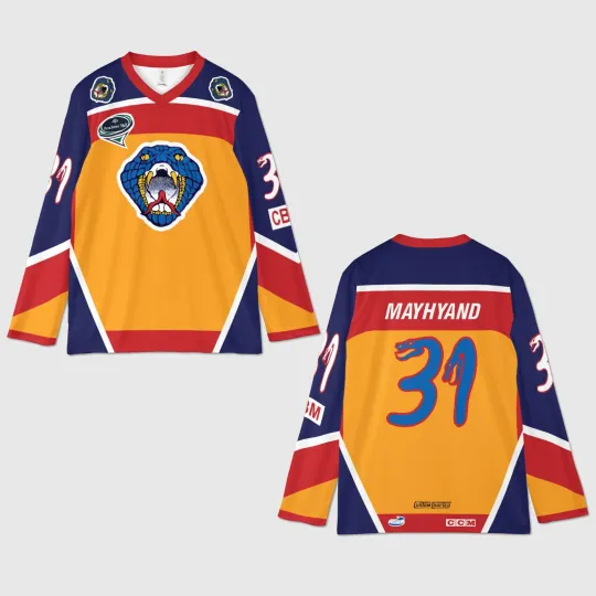 Discover Personalized Columbus Cottonmouths Hockey Shirt  1999-00 Game Worn Hockey Team