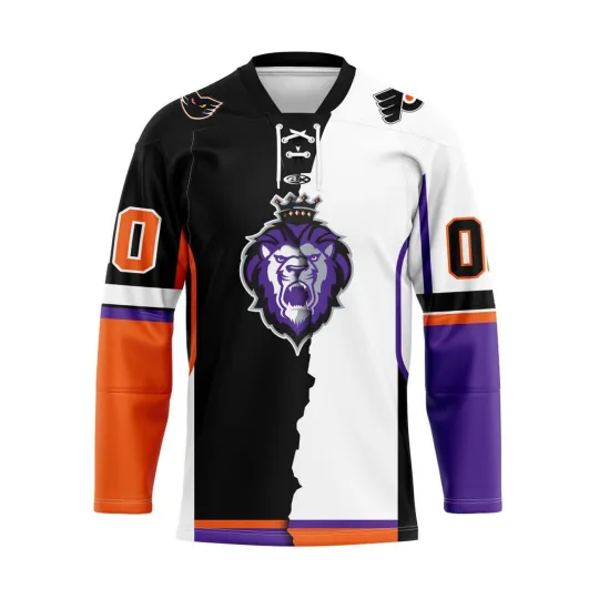 Discover Personalized Reading Royals Mix Design Lace Hockey Shirt Men's Fan Gear Gift