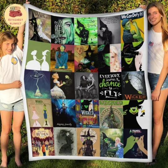Discover Wicked Sherpa Fleece Blanket – Cozy Throw for Fans and Home Decoration