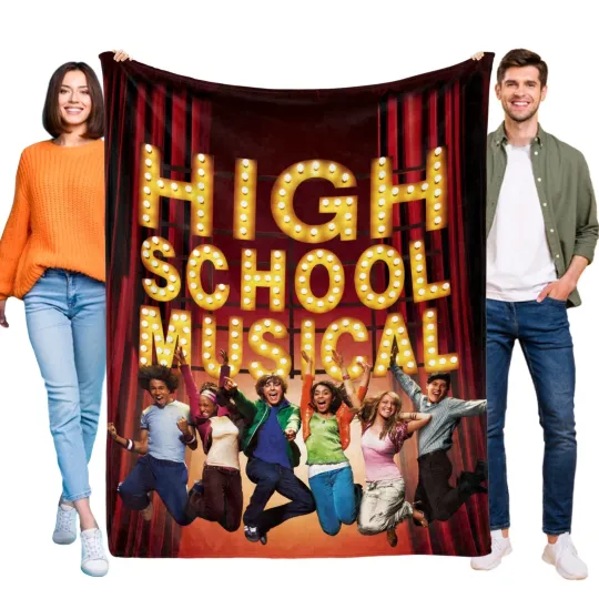 Discover High School Musical Blanket Soft Flannel Bed Sofa Couch Throw Birthday Gift