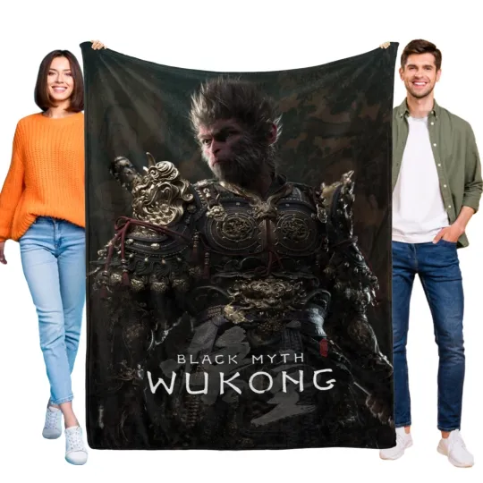 Discover Black Myth WuKong Blanket Soft Bed Sofa Couch Throw Birthday Gift
