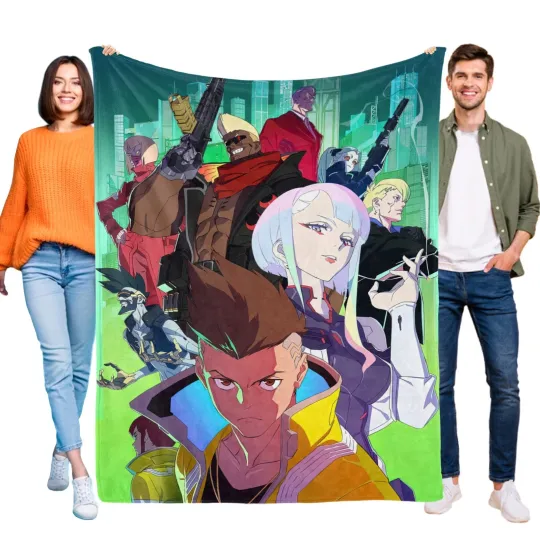 Discover Cyberpunk Blanket Soft Flannel Bed Sofa Couch Throw Birthday Gift