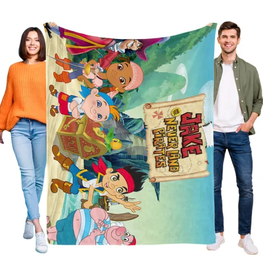 Discover Jake and the Never Land Pirates Blanket Soft Bed Sofa Throw Birthday Gift