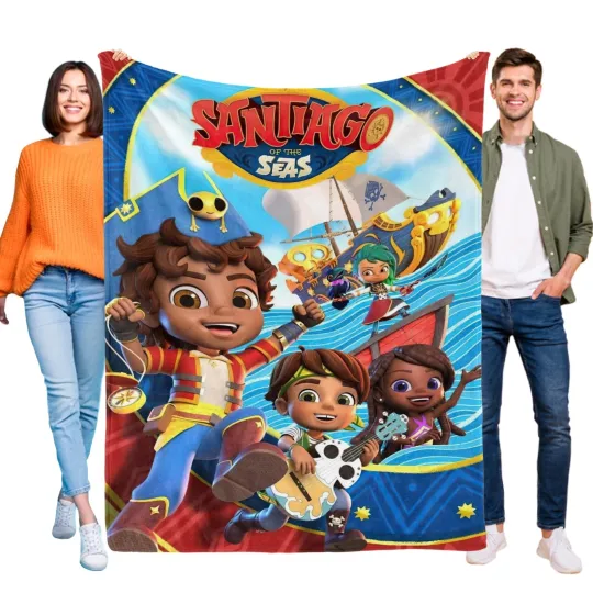 Santiago Seas Blanket Soft Flannel Bed Sofa Throw Cozy Lightweight Birthday Gift