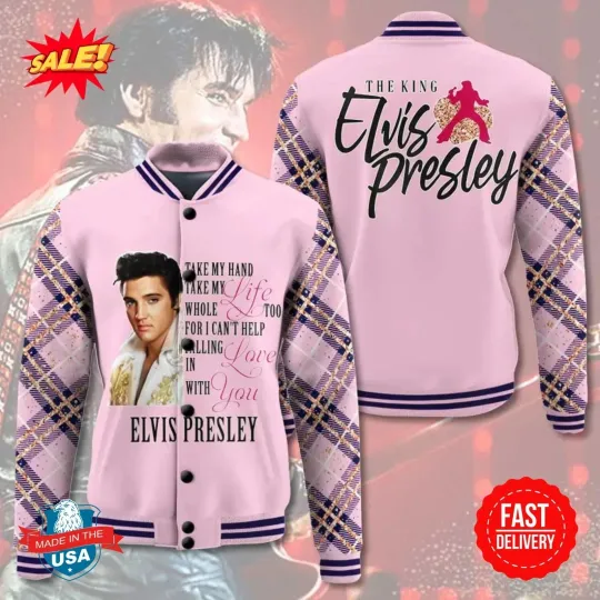 Elvis Presley Baseball Jacket Gift For Fan