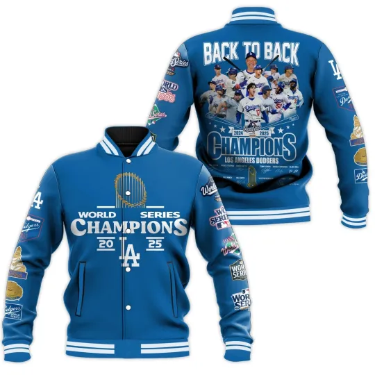 Discover 2025 Dodger city World Series Champions Baseball Jacket