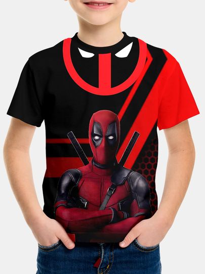 Discover 3D Print Hot Super Hero Deadpools Baby Clothing 5 to 14 Years Male Outdoor Clothes for Children Boy Girl Child Top Shirts