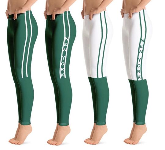 Discover New York Jets Colored Football Team Leggings