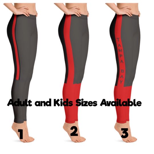 Tampa Bay Buccaneers Colored Football Leggings