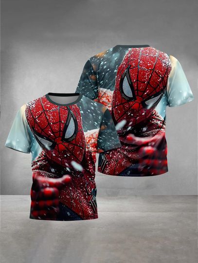 Discover Hot Selling Summer New Cartoon Spider Man 3d Printed T-Shirt Outdoor Children's Clothing Boys And Girls Quick Drying Loose Top