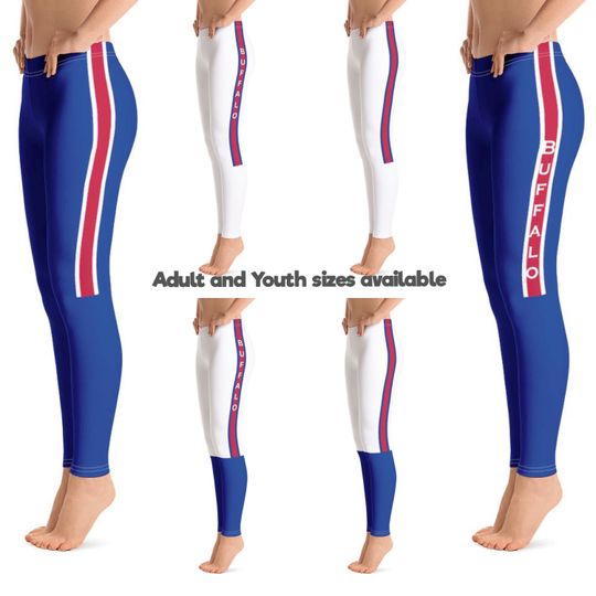 Buffalo Bills Colored Football Team Leggings