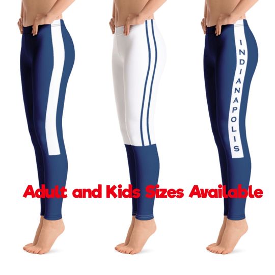 Indianapolis Colts Colored Football Leggings