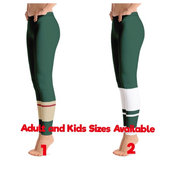 Minnesota Wild Colored Hockey Team Leggings