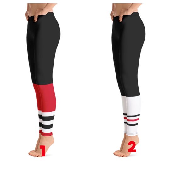 Discover Chicago Blackhawks Colored Hockey Team Leggings