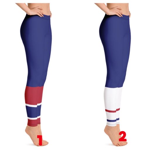 Discover Montreal Canadians Colored Hockey Team Leggings