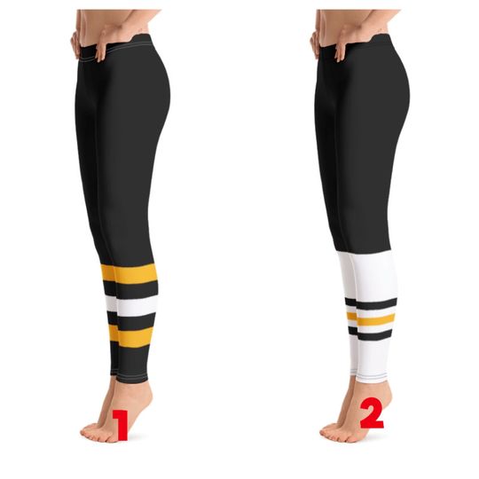 Pittsburg Penguins Colored Hockey Team Leggings