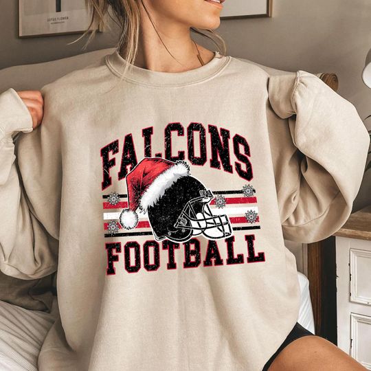Discover Atlanta Football Christmas Sweatshirt, Holiday Game Day Sweatshirt, Xmas Fan Gift