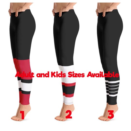Discover New Jersey Devils Colored Hockey Team Leggings
