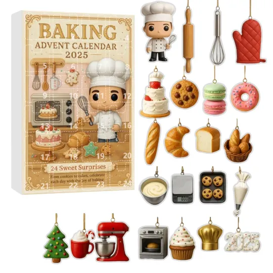 Discover Christmas Countdown Baking Advent Calendar – 24 Days of Festive 2D Blind Boxes