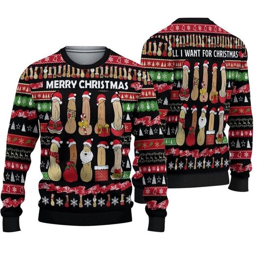 Discover Ugly Cockmas Christmas Sweater, Xmas Sweater