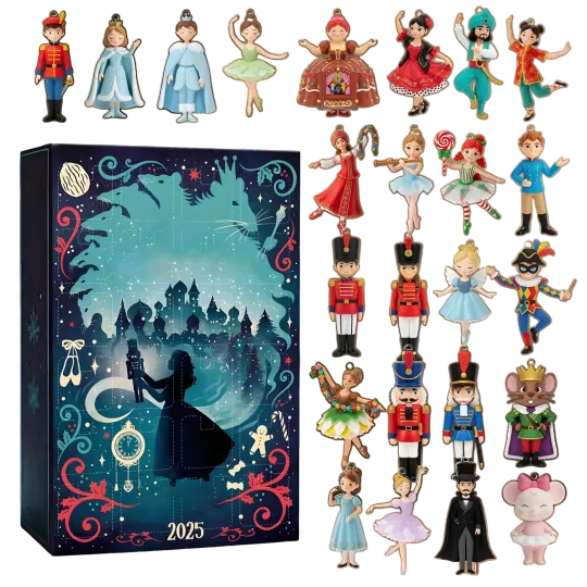 Countdown The Christmas Nutcracker Advent Calendar 24 Days 2D Blind Box Gifts
