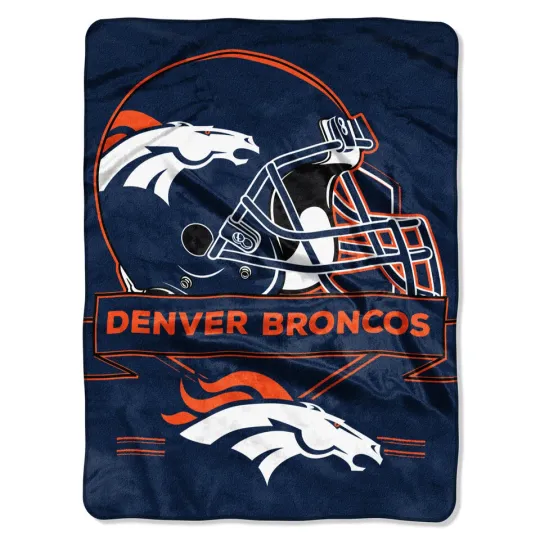 Denver Broncos football Plush Blanket, Soft & Warm
