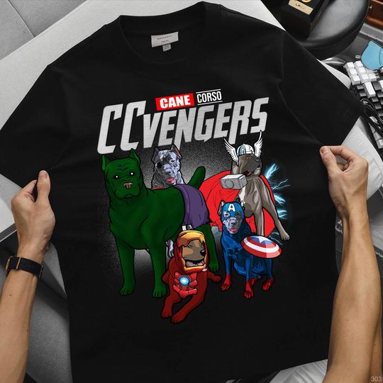 Discover Marvel Avengers Cane Corso CCvengers T-Shirt, Cane Corso Dog Tee, Cane Corso Gift, Cane Corso Lover, Dog Mom, Dog Dad