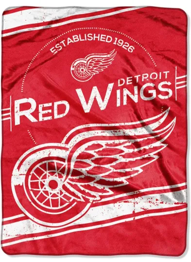 Discover Detroit Red Wings Plush Blanket, Soft & Warm