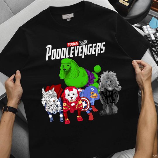 Discover Marvel Avengers Poodle Poodlevengers shirt, Poodle Dog Tee, Poodle Gift, Poodle Lover, Dog Mom Shirt, Dog Dad Shirt