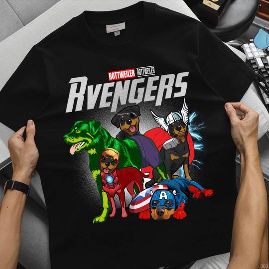Marvel Avengers Rottweiler Shirt, Rottie Mama, Gift for Rottweiler Owner Shirt, Rottweiler Shirt, Rottie Dog Mom Shirt, Rottie Dog dad Shirt