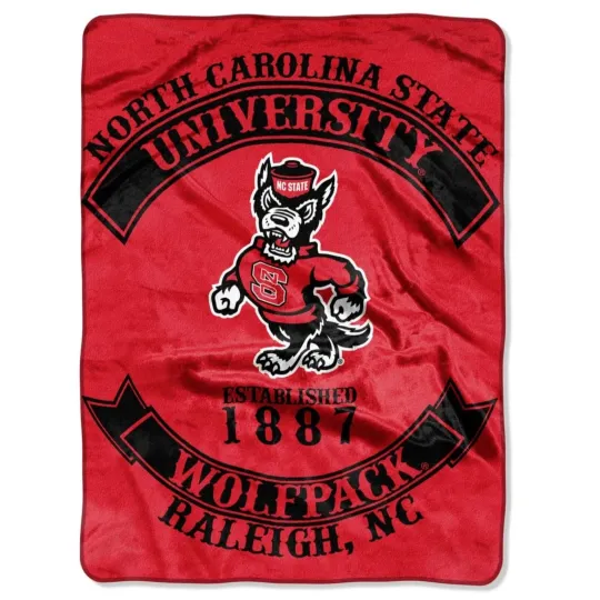 Discover North Carolina State Wolfpack Plush Blanket, Soft & Warm