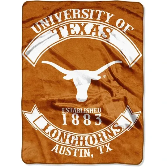 Discover Texas Longhorns Plush Blanket, Soft & Warm