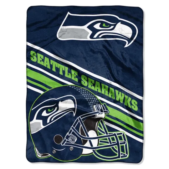 Seattle Seahawks football Plush Blanket, Soft & Warm