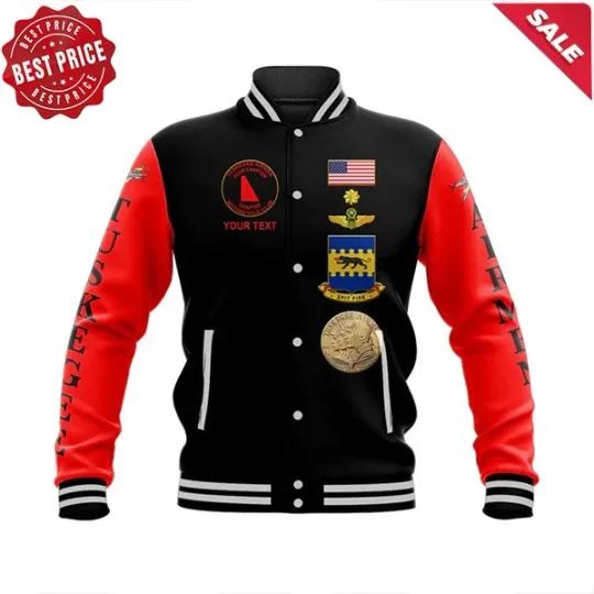 Custom Tuskegee Airmen American National Hero Baseball Jacket