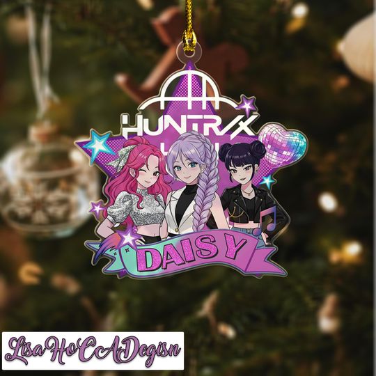 Discover Personalized Name Acrylic Ornament, Custom Kpop Demon Hunter Christmas Decoration, Saja Boys Ornament