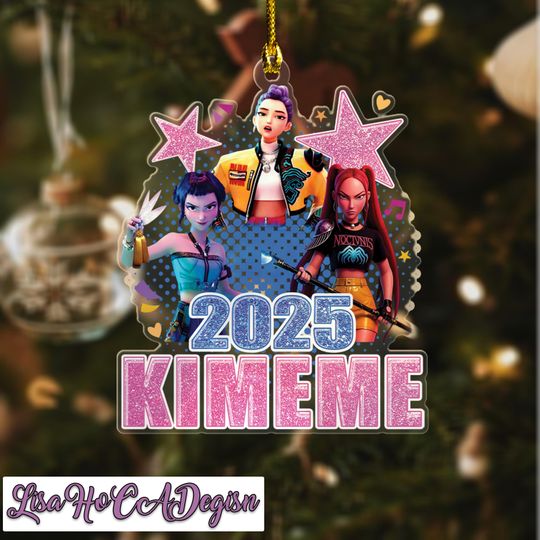 Personalized Name Acrylic Ornament - Christmas, Kpop, Demon Hunter, Saja Boys